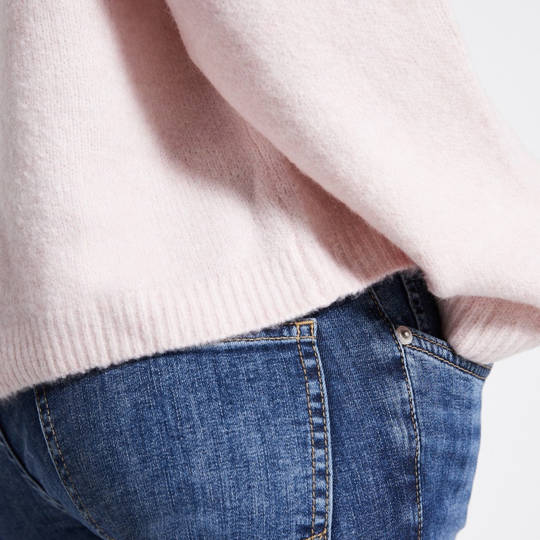Basic knit sweater "Sadie" Soft Pink
